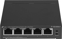 Коммутатор TP-Link TL-SG1005LP (L2) 5x1Гбит/с 4PoE+ 40W неуправляемый