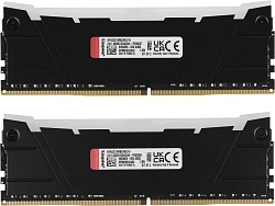 Память DDR4 2x8GB 3200MHz Kingston KF432C16RB2AK2/16 Fury Renegade RGB RTL Gaming PC4-25600 CL16 DIMM 288-pin 1.35В kit dual rank с радиатором Ret