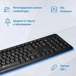 Клавиатура Оклик 180M черный PS/2 (313180)