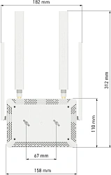 Роутер беспроводной Keenetic Runner 4G (KN-2212) N300 10/100BASE-TX/4G cat.4 белый