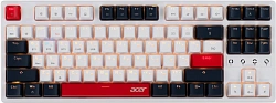 Клавиатура Acer OKR302 механическая белый USB беспроводная BT/Radio Multimedia for gamer для ноутбука LED (ZL.KBDEE.016) кабель 1.6м