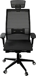Кресло Метта Samurai Black Edition new черный сиденье черный сетка с подголов. крестов. металл хром