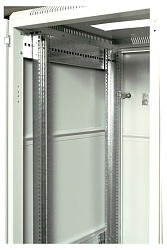Шкаф серверный ЦМО (ШТК-М-42.6.8-1ААА) напольный 42U 600x800мм пер.дв.стекл задн.дв.стал.лист 2 бок.пан. направл.под закл.гайки 550кг серый 655мм 104.6кг 180град. 2030мм