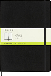 Блокнот Moleskine CLASSIC SOFT QP643 A4 192стр. нелинованный мягкая обложка черный