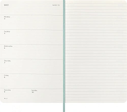 Еженедельник Moleskine PRECIOUS & ETHICAL MAMBA Large 130х210мм обложка экокожа 144стр. бирюзовый