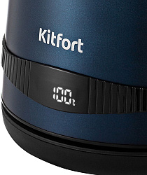 Чайник электрический Kitfort КТ-6121-3 1.7л. 2200Вт синий корпус: металл/пластик