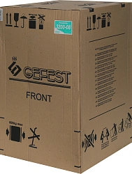 Плита Газовая Gefest ПГ 3200-08 К33 белый/черный (без крышки) реш.сталь