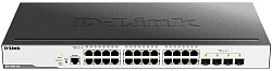 Коммутатор D-Link DGS-3000-28X/B1A 24x1Гбит/с 4SFP+ управляемый