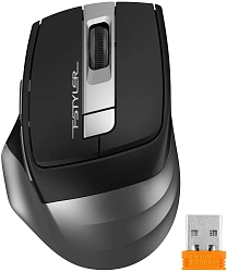 Мышь A4Tech Fstyler FG35S серый/черный оптическая 2000dpi silent беспров. USB 5but (FG35S USB GREY)