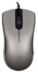 Мышь Оклик 375M серый/черный оптическая 1600dpi USB 3but (1012669)