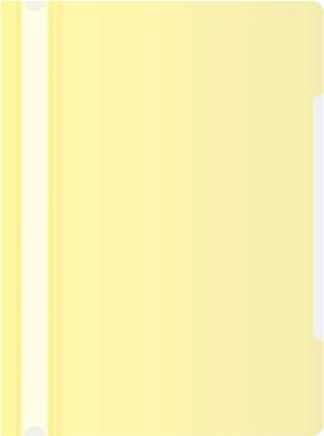 Папка-скоросшиватель Бюрократ Pastel -PSLPAST/YEL A4 прозрач.верх.лист пластик желтый 0.14/0.18