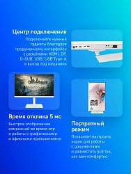 Монитор Asus 27" VA27DQSB-W белый IPS LED 16:9 HDMI M/M матовая HAS Piv 250cd 178гр/178гр 1920x1080 75Hz FreeSync VGA DP FHD USB 6.8кг