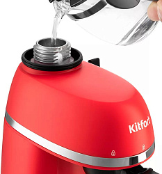 Кофеварка рожковая Kitfort КТ-760-1 800Вт красный/черный