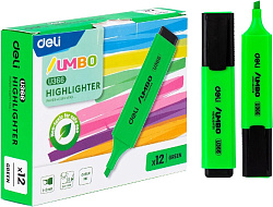 Текстовыделитель Deli EU366-GN Jumbo скошенный пиш. наконечник 1-5мм зеленый