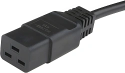 Шнур питания Hyperline PWC-IEC19-SHM-1.8-BK C19-Schuko проводник.:3x1.5мм2 1.8м 250В 16А (упак.:1шт) черный