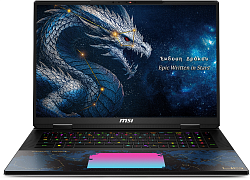 Ноутбук MSI Titan Dragon Edition 18 HX A2WJ-1251RU Core Ultra 9 290HX Plus 96Gb SSD4Tb NVIDIA GeForce RTX 5090 24Gb 18" IPS UHD+ (3840x2400) Windows 11 black WiFi BT Cam (9S7-1824D6-1251)