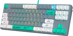 Клавиатура A4Tech Bloody S87 Energy механическая серый USB for gamer LED (S87 USB ENERGY ASH) кабель 1.8м