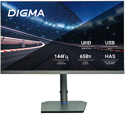 Монитор Digma 27" Gaming DM-MONG2740 темно-серый IPS LED 5ms 16:9 HDMI матовая HAS Piv 400cd 178гр/178гр 3840x2160 144Hz G-Sync FreeSync DP 4K USB 7кг
