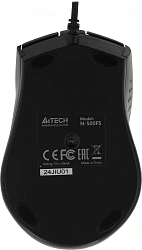 Мышь A4Tech V-Track Padless N-500FS черный оптическая 1200dpi silent USB 3but