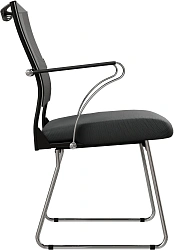 Кресло Метта Sit Air 24/7 M4-281K - Italy (F54) черный сиденье черный сетка/ткань полозья хром