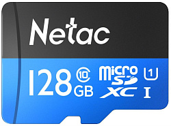 Флеш карта microSDXC 128GB Netac NT02P500STN-128G-R P500 + adapter