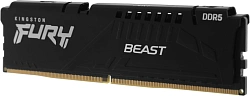 Память DDR5 4x16GB 5200MHz Kingston KF552C40BBK4-64 Fury Beast Black RTL Gaming PC5-41600 CL40 DIMM 288-pin 1.25В kit single rank с радиатором Ret