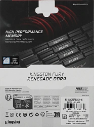 Память DDR4 2x8GB 5333MHz Kingston KF453C20RB2K2/16 Fury Renegade Black RTL Gaming PC4-42666 CL20 DIMM 288-pin 1.6В single rank с радиатором Ret