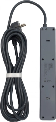 Сетевой фильтр Powercom SP-01 USB2A1CW 3,0М 3.0м (4 розетки) белый/серый (коробка)
