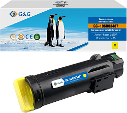 Картридж лазерный G&G GG-106R03487 106R03479/106R03487 желтый (2400стр.) для Xerox Phaser 6510DN/WC 6515DN
