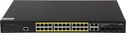 Коммутатор Cudy GS2028PS4-400W (L2) 28x1Гбит/с 4xКомбо(1000BASE-T/SFP) 24PoE 400W управляемый