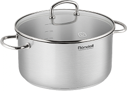 Кастрюля Rondell Solo RDS-1603 5.1л. d=24см (с крышкой) стальной