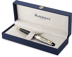 Ручка шариков. Waterman Reflections of Paris Expert DeLuxe (2200942) Black GT M син. черн. подар.кор.