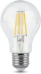 Лампа филам. Gauss Filament A60 6Вт цок.:E27 груша 220B св.свеч.бел.нейт. (упак.:10шт) (102802206)