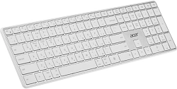 Клавиатура Acer OKR301 белый/серебристый USB беспроводная BT/Radio slim Multimedia (ZL.KBDEE.015)