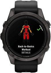 Смарт-часы Garmin Epix Pro Gen 2 Sapphire 30.4мм 1.2" AMOLED корп.черный рем.черный (010-02802-15)