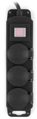 Сетевой фильтр Buro 300MDP-3-B 3м (3 розетки) черный (коробка)