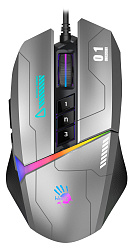 Мышь A4Tech Bloody W60 Max Gun серый/черный оптическая 10000dpi USB 10but