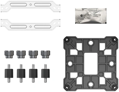Устройство охлаждения(кулер) ID-Cooling SE-214-XT DF ARGB Soc-AM5/AM4/1200/1700/1851 белый 4-pin 31.5dB Al+Cu 180W 560gr Ret (SE-214-XT DF WHITE)