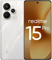 Смартфон Realme RMX5101 15 Pro 256Gb 8Gb белый моноблок 3G 4G 6.78" 1264x2780 Android 15 50Mpix 802.11 a/b/g/n/ac/6 NFC GPS GSM900/1800 GSM1900
