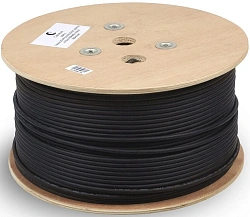 Кабель информационный Cabeus UTP-4P-Cat.5e-SOLID-OUT-PE-UV кат.5E U/UTP PE универсальный 305м черный