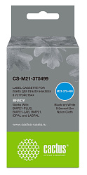 Картридж ленточный Cactus CS-M21-375499 черный на белом 9.5x4.9 для Brady BMP21-PLUS, BMP21-LAB