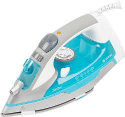 Утюг Vitek VT-1258 B 2400Вт бирюзовый/серебристый