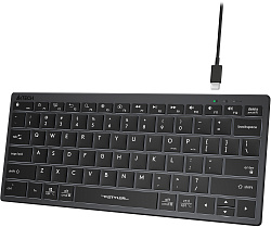 Клавиатура A4Tech Fstyler FX61 серый USB slim LED (FX61 GREY)