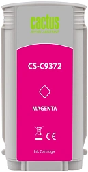 Картридж струйный Cactus CS-C9372 №72 фото пурпурный (130мл) для HP DJ T610/T620/T770/T1100/T1100/T1120/T1200 с чипом