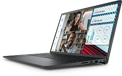 Ноутбук Dell Vostro 3520 Core i3 1215U 8Gb SSD512Gb Intel UHD Graphics 15.6" WVA FHD (1920x1080) Linux Ubuntu black WiFi BT Cam (3520-3850)