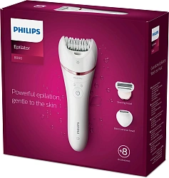 Эпилятор Philips BRE720/01 скор.:2 насад.:6 от аккум. белый