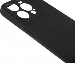 Чехол (клип-кейс) BoraSCO для Apple iPhone 15 Pro Silicone Case черный (72416)