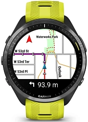 Смарт-часы Garmin Forerunner 965 1.3" AMOLED корп.черный рем.черный/желтый (010-02809-12)