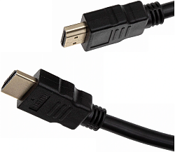 Кабель аудио-видео Cactus CS-HDMI.1.4-1 HDMI (m)/HDMI (m) 1м. позолоч.конт. черный