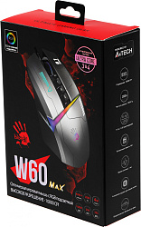 Мышь A4Tech Bloody W60 Max Gun серый/черный оптическая 10000dpi USB 10but